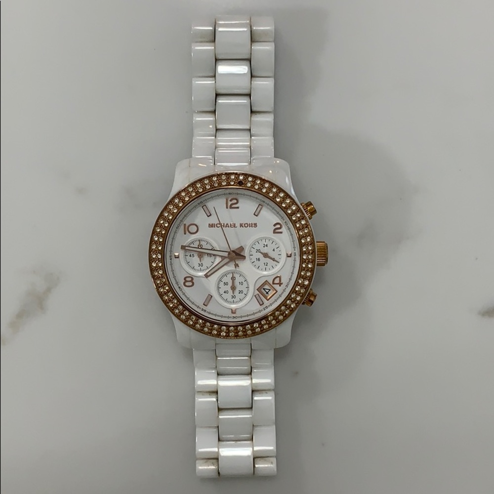 Michael Kors White & Gold MK5269 Used Watch